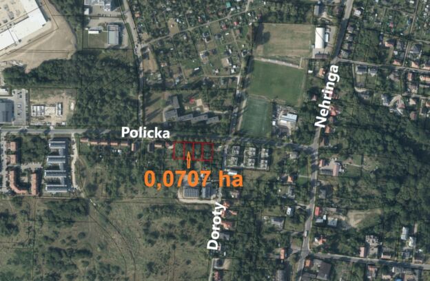 Nieruchomość gruntowa niezabudowana położona przy ul. Polickiej – działka nr 45/50, obr. 3004