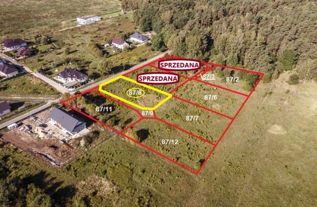 Działka pod zabudowę mieszkaniową położona w Szczecinie w rejonie ulic Azaliowa-Pod Lasem (dz. nr 87/8, obr. 4009)