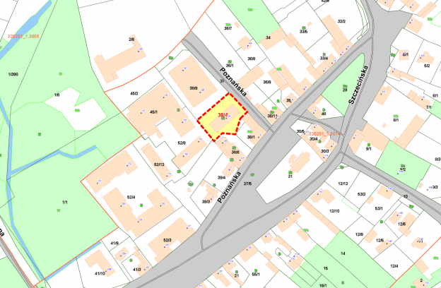 Nieruchomość gruntowa zabudowana położona przy ul. Poznańskiej 3a (działka nr 38/4, obr. 3074)