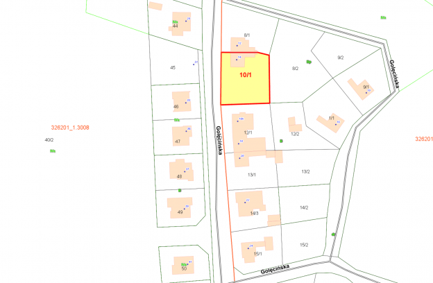 Działka pod zabudowę mieszkaniową jednorodzinną położona przy ulicy Golęcińskiej 14 w Szczecinie (dz. 10/1 z obr. 3072)