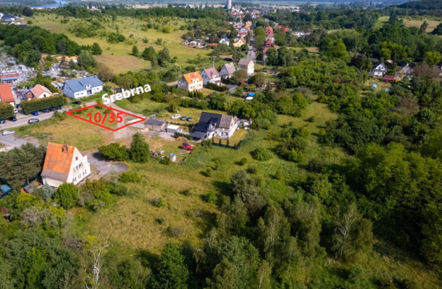 Mała działka niezabudowana pod usługi położona w Szczecinie w rejonie ulicy Srebrnej (dz. 10/35 z obr. 4177)