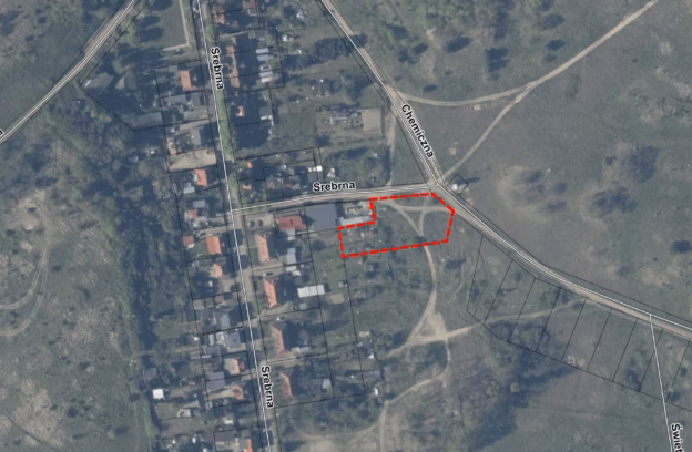 Działka pod usługi położona w rejonie ulicy Srebrnej/Chemicznej (dz. 16/7 z obr. 4175)