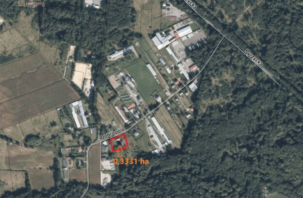 Nieruchomość pod produkcje położona przy ulicy Dobropole 15 w Szczecinie (dz. 207/8, 282 z obr. 4203)