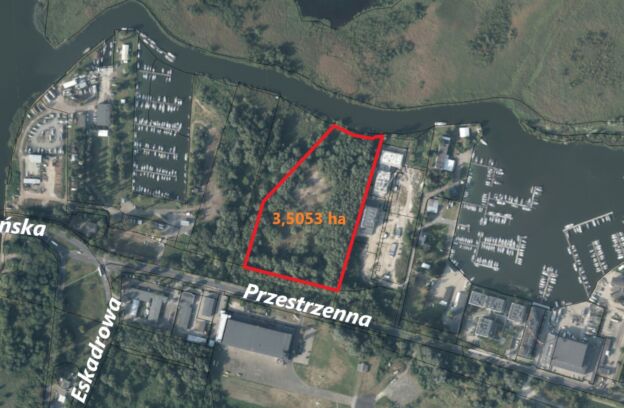 Nieruchomość pod zabudowę usługową położona przy ulicy Przestrzennej w Szczecinie (dz. 14/6, 14/9 z obr. 4304)