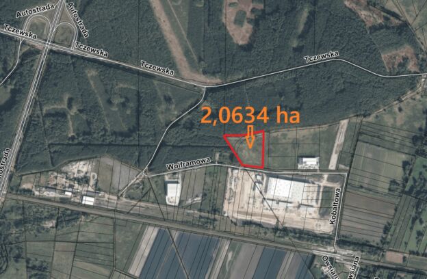 Nieruchomość gruntowa w strefie ekonomicznej położona przy ul. Wolframowej
