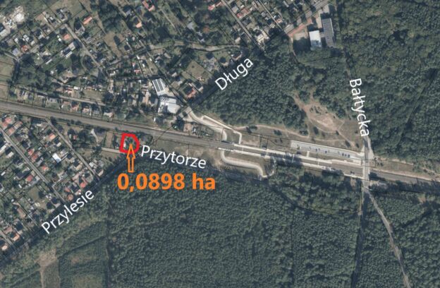 Mała nieruchomość pod usługi położona przy ulicy Przytorze 2 w Szczecinie (dz. 12/2, 42/2 z obr. 4102)