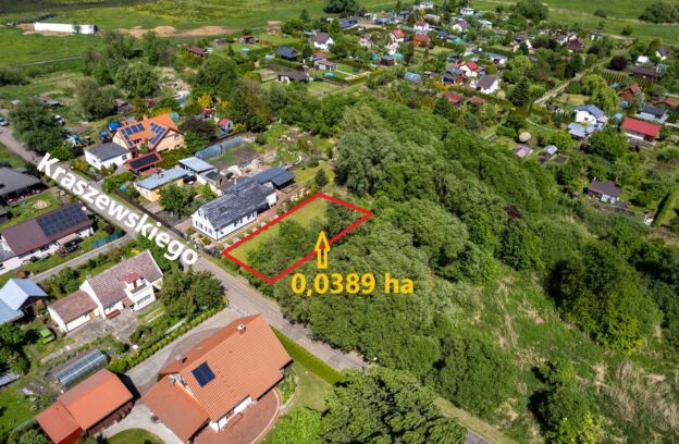 Działka pod zabudowę jednorodzinną położona w Szczecinie przy ulicy Kraszewskiego (dz. 66/2 z obr. 4029)