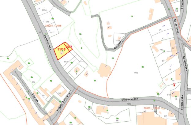Nieruchomość pod zabudowę jednorodzinną wolnostojącą położona w Szczecinie przy ul. Świętojańskiej 7