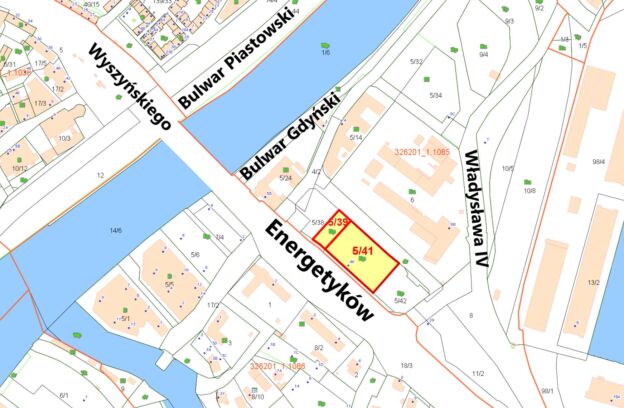 Nieruchomość pod zabudowę usługową, usługowo-mieszkaniową położona w Szczecinie przy ulicy Energetyków 40 (dz. 5/39, 5/41 z obr. 1085)