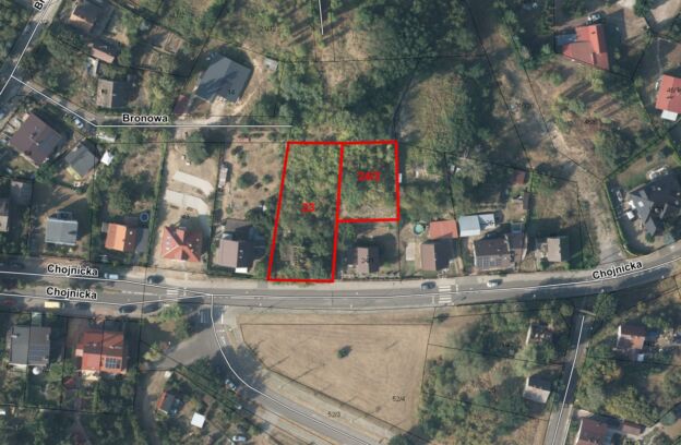 Działka zabudowana położona w Szczecinie przy ulicy Chojnickiej 13 (dz. 23, 24/2, obr.4129)